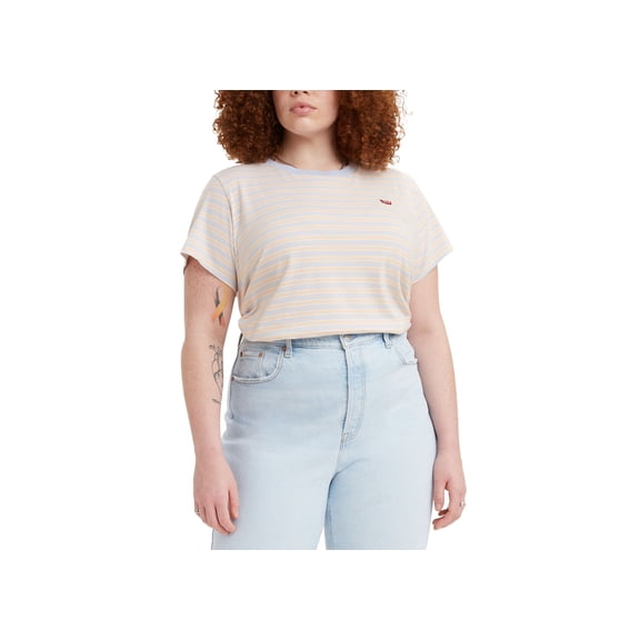 Levis Trendy Plus Size Logo Perfect T-Shirt Thyme Peach Puree 4X