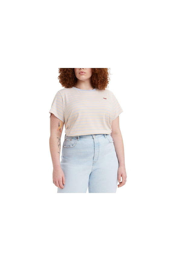 Levis Trendy Plus Size Logo Perfect T-Shirt Thyme Peach Puree 4X