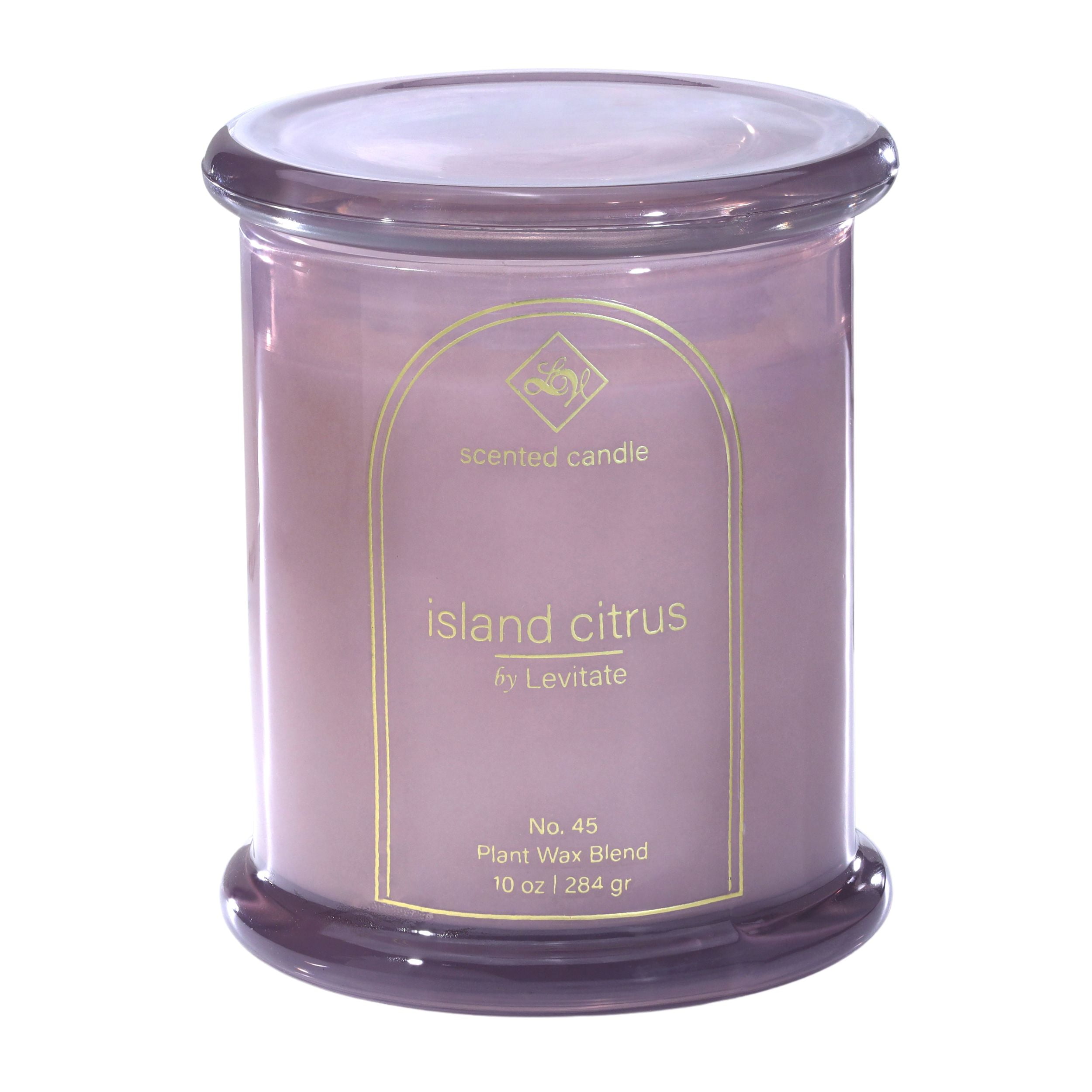 Island Citrus Purple Scented Jar Candle, 19 Ounces