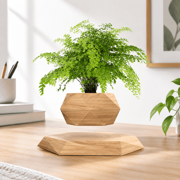 Levitating Magnetic Floating Air Bonsai Planter for Office and Home Decoration