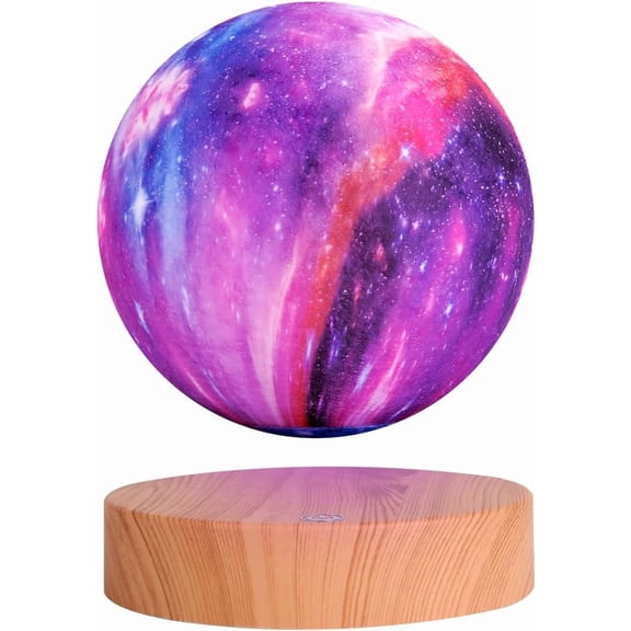 Levitating Moon Lamp with 3D Printed Surface, 16 Colors, 20 Lighting Modes, Floating and Spinning Design Bestseling
