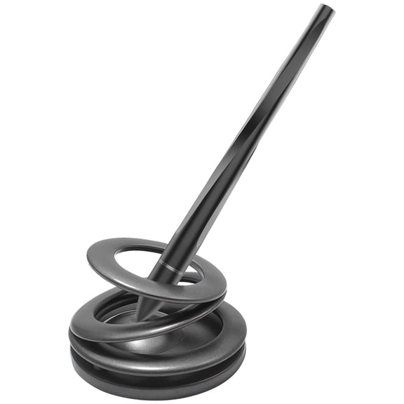 Levitating Pen With Stand, Creative Celestial Body-Inspired Floating Stationery For Desk, Aluminum Alloy Hoverpen Gift For Men, Black, Stable Upright Design