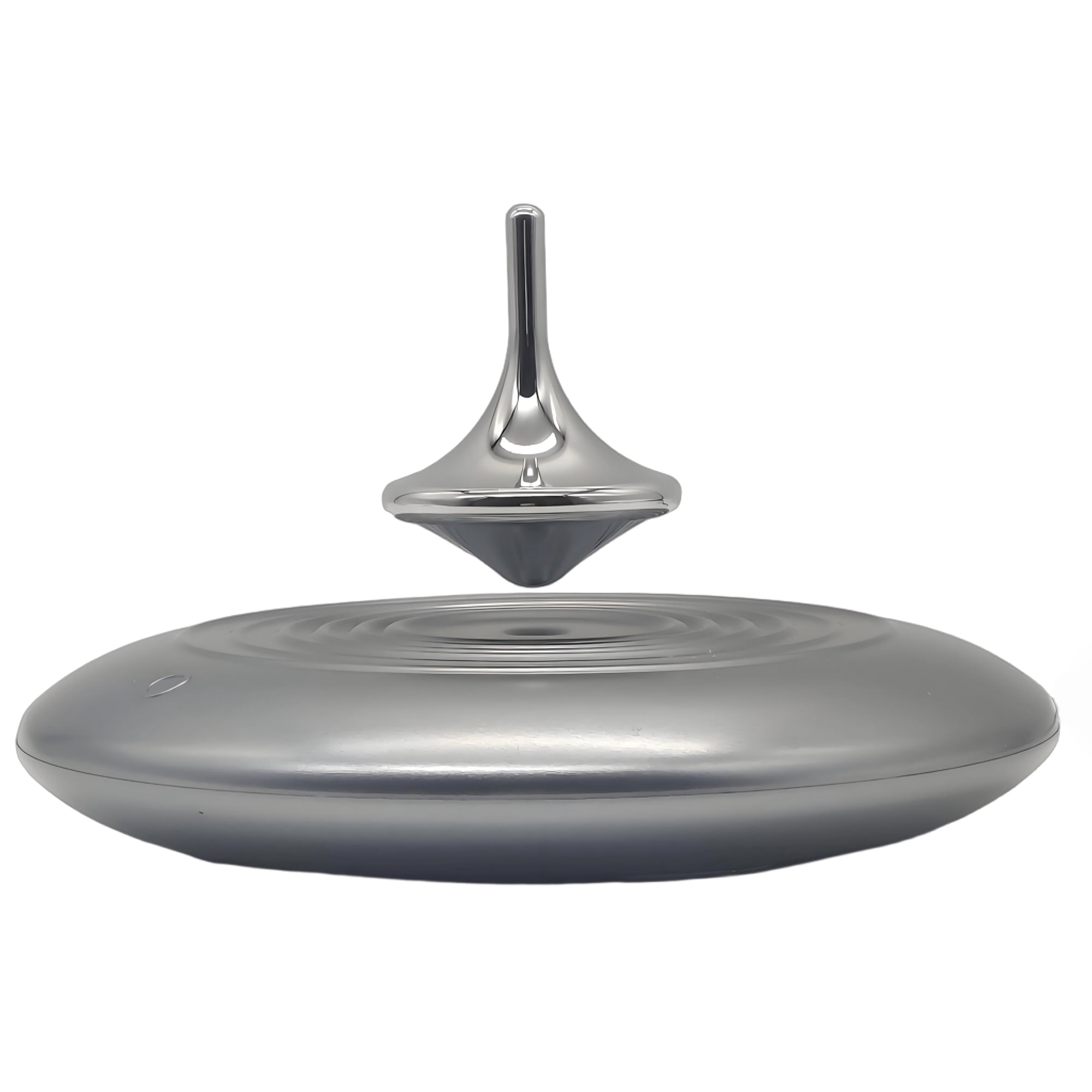 Levitating Spinning Top – Metal Anti-Gravity Gyro for Adults, Office Desk Decor & Stress Relief