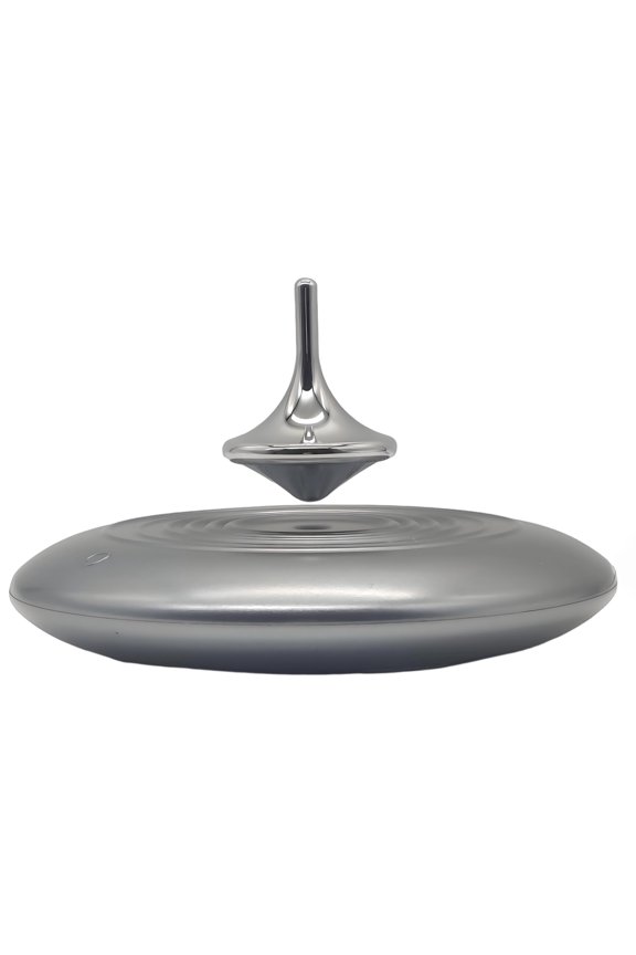 Levitating Spinning Top Metal Anti-Gravity Gyro for Adults, Office Desk Decor & Stress Relief