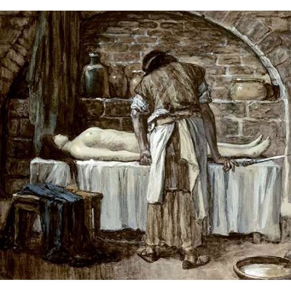 Levite Before The Corpse of His Wife Poster Print by James Tissot (12 x 12)