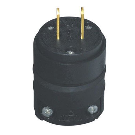 Leviton 000-115PR Residential Grade Straight Blade Non-Polarized Plug