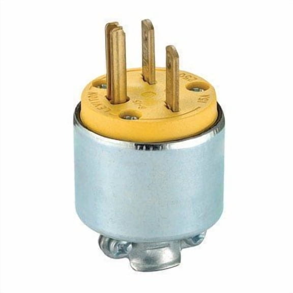 Leviton 000-615PA Commercial Grade Straight Blade Armored Plug