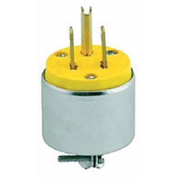 Leviton 000-615PA Commercial Grade Straight Blade Armored Plug