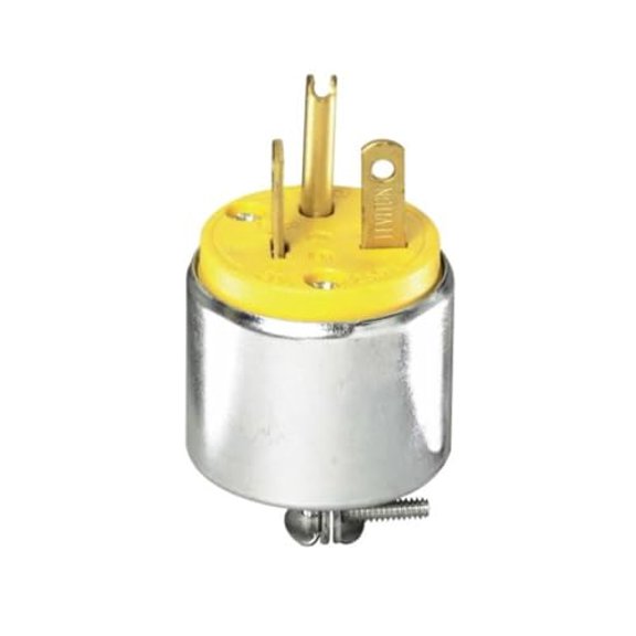 Leviton 000-620PA Commercial Grade Straight Blade Armored Plug
