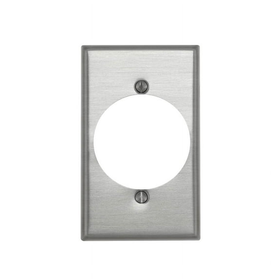 WALLPLATE RECEPT 1G ALUM (Pack of 1)