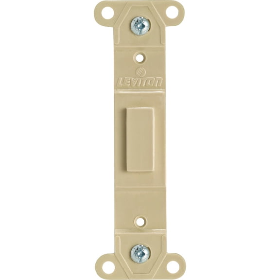 Leviton 001-80700-00I Ivory Blank Toggle Switch