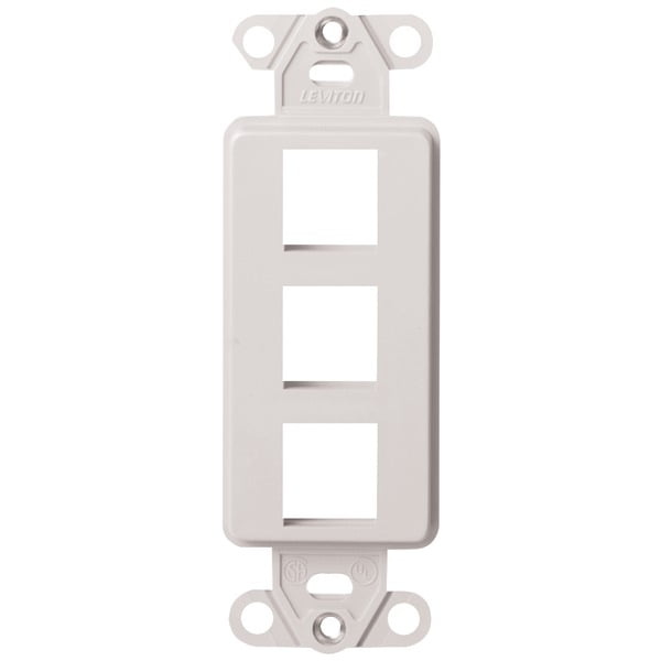 Leviton 002-41643-00w White 3-Port Quickport Decora Insert - Walmart.com