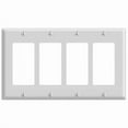 thumbnail image 1 of Leviton 002-80412-000 4 Gang Standard Brown Decora Rocker Wallplate, 1 of 1