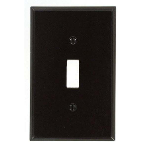 WALLPLATE TOGL 1G BROWN (Pack of 1)