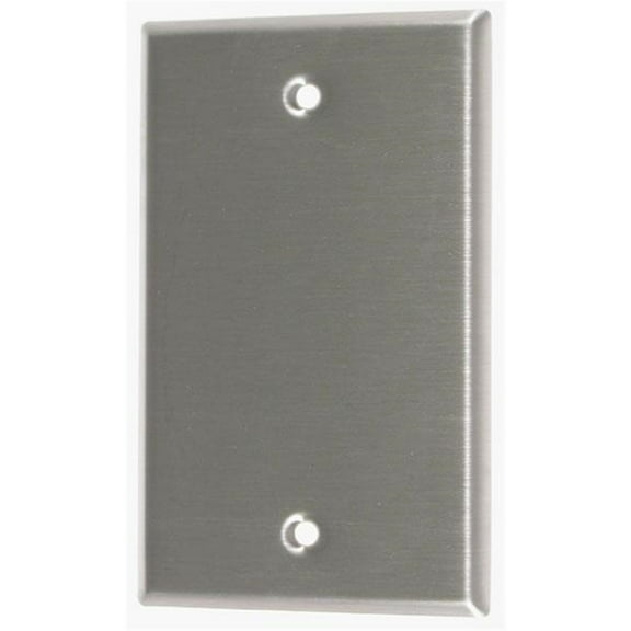 Leviton 004-84014-04 Single Gang Stainless Steel Blank Box Mount