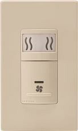 Leviton 008-IPHS5-1LT 120V Light Almond Humidity Sensor And Fan Control