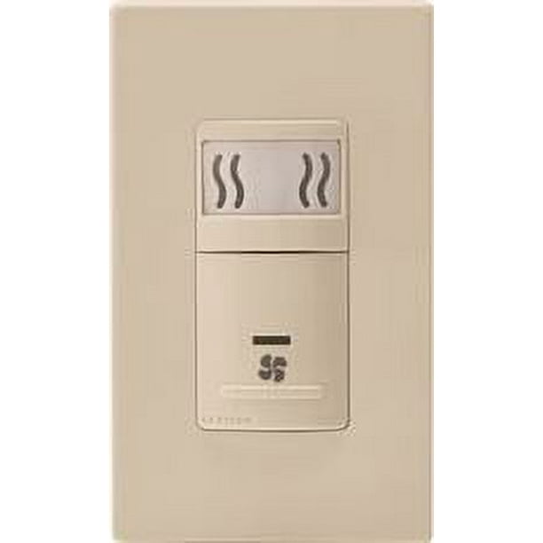 Leviton 008IPHS51LT 120V Light Almond Humidity Sensor And Fan Control