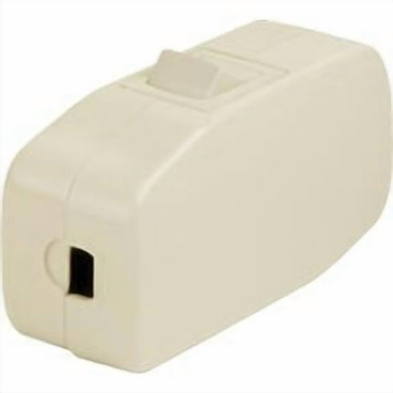 Leviton 5410-I Appliance Switch, Feed Thru Switch Rocker; Single Pole, Single Throw; 3A-125V AC, Ivory