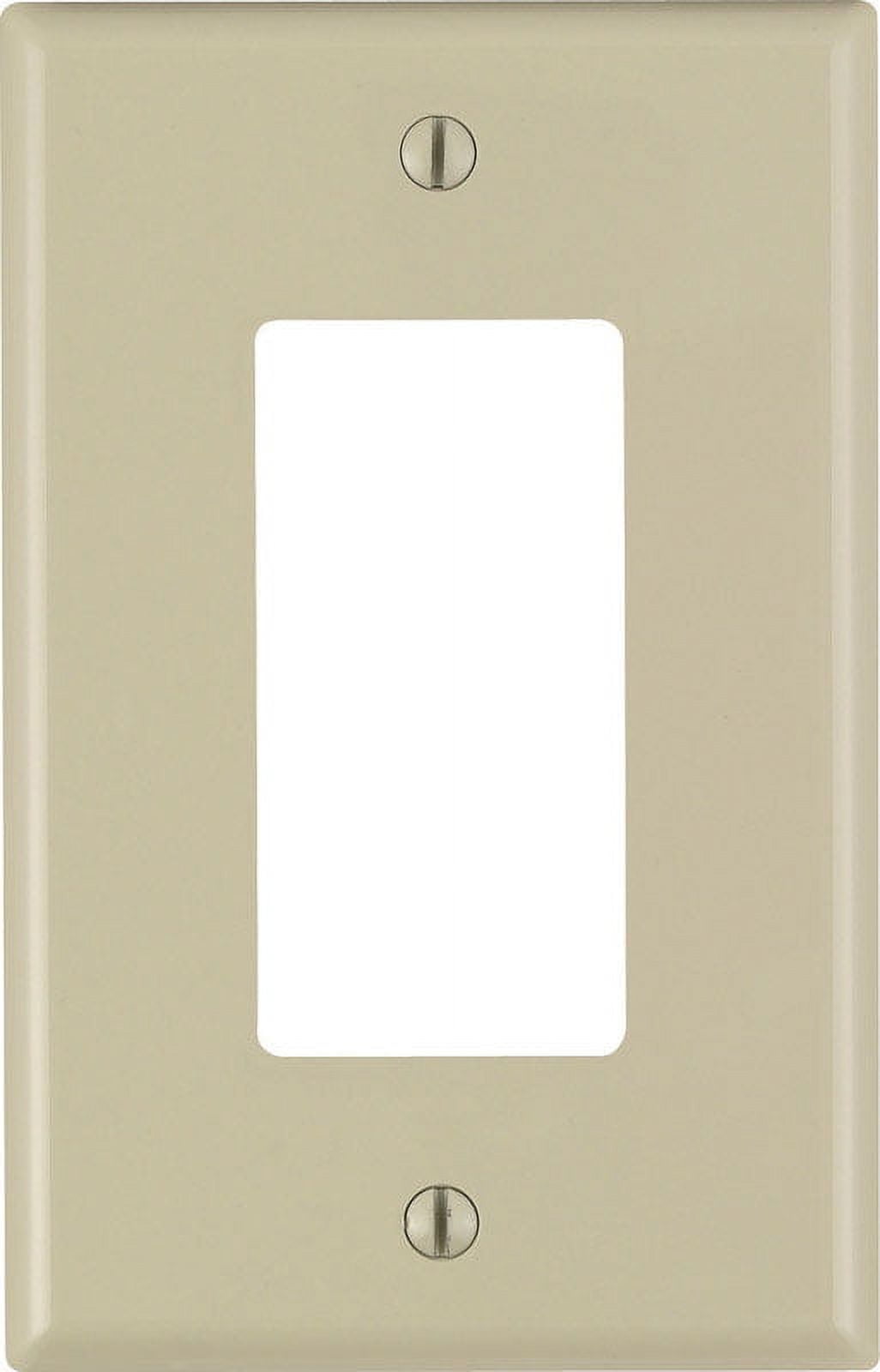 Leviton 0210PJ2600I 1Decora/GFCI Midway Size Wall Plate, 1 Gang, 47