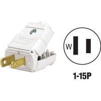 Leviton 036-00101-2wp 15a 125v White Replacement Plug