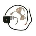 thumbnail image 1 of Leviton 10097-8 Pull Chain Switch, Single Pole On-Off; 1A-125V T, 3A-125V, 1A-250V; With Two 6 Inch Black Leads 18 Awg Awm Tew 105C 600V, Stripped 1/2 Inch, 1 of 2