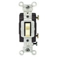 thumbnail image 1 of Leviton 05501-LHI Lighted Commercial Grade Toggle Switch, 15 Amp, Ivory, 1 of 2