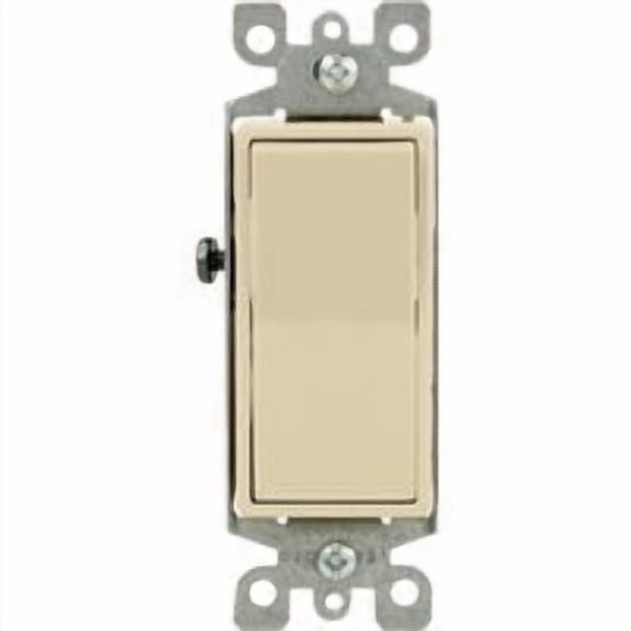 Leviton 05621-2IS Decora 20 Amps Single Pole Rocker Ac Quiet Switch Ivory