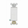 thumbnail image 1 of Leviton 05621-2WS Decora 20 Amps Single Pole Rocker Ac Quiet Switch White, 1 of 2