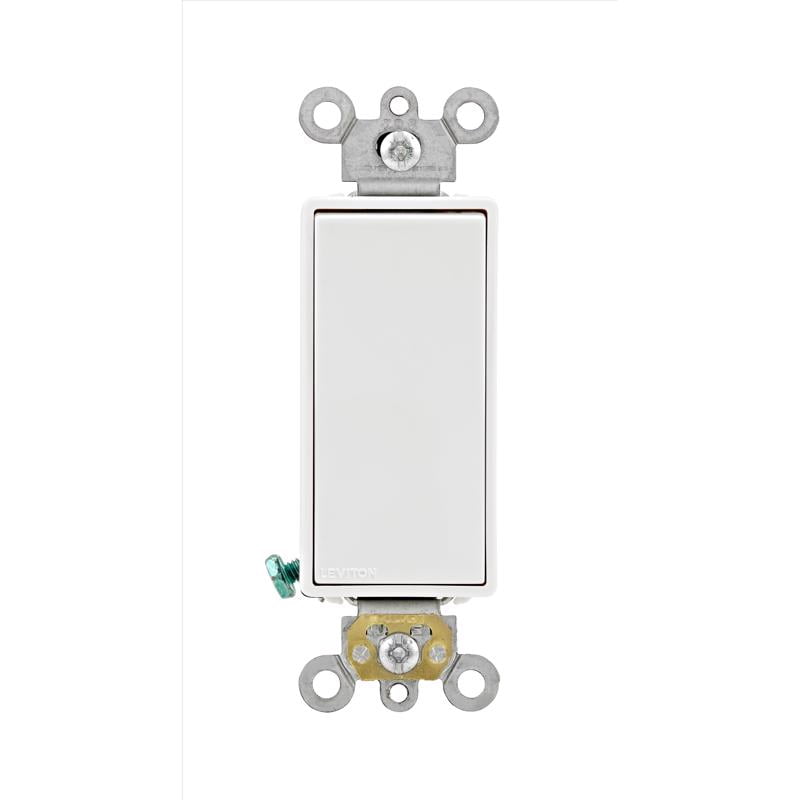White 20 Amp 3-Way Rocker Switch