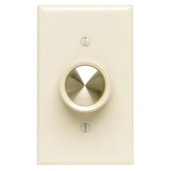 Leviton 06616-00I Ivory Full Range Rotary Fan Speed Control
