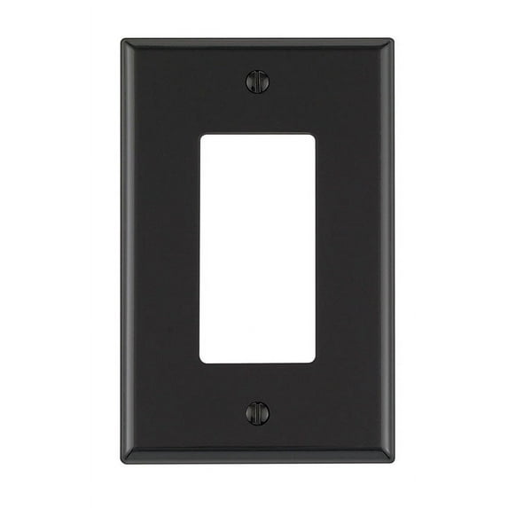 Leviton 0PJ26-00E 0Pj26-00E Black 1 Gang Nylon Gfci/Rocker Wall Plate