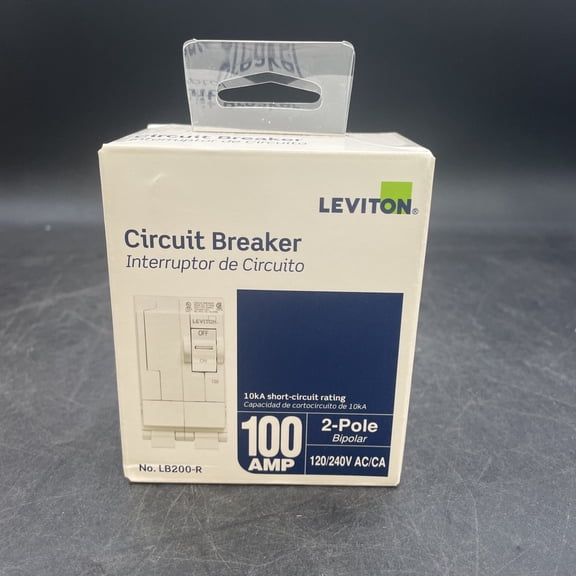 Leviton 100 Amp 2-Pole Circuit Breaker (LB200-R) 120V / 240V AC Thermal Magnetic