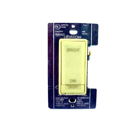 Leviton 10000-PI MicroDim Multi-Location Remote (Slave) Dimmer Switch With Preset, Ivory