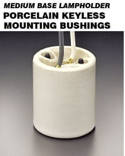 Leviton 10085-5 Keyless Lampholder Incandescent Medium Base Mounting ...