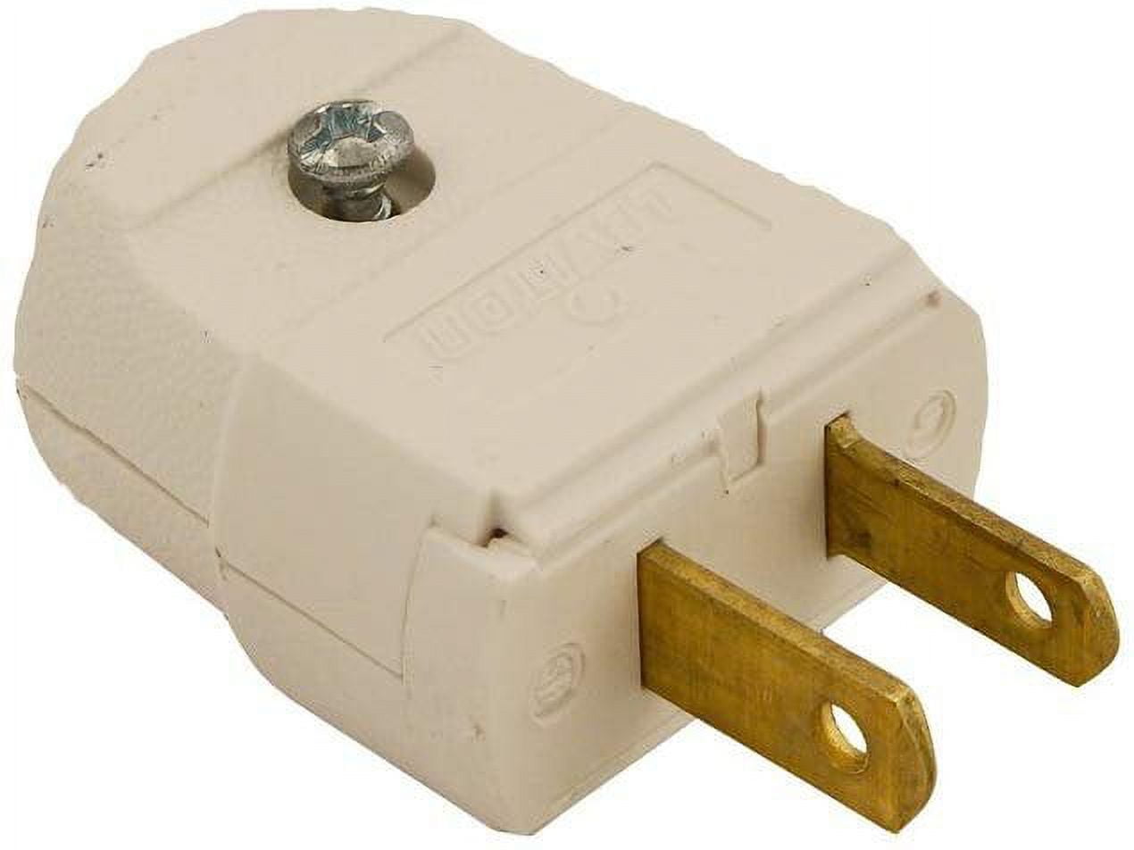 Leviton 101WP 016001010Wp Light Duty Polarized Electrical Plug, 125