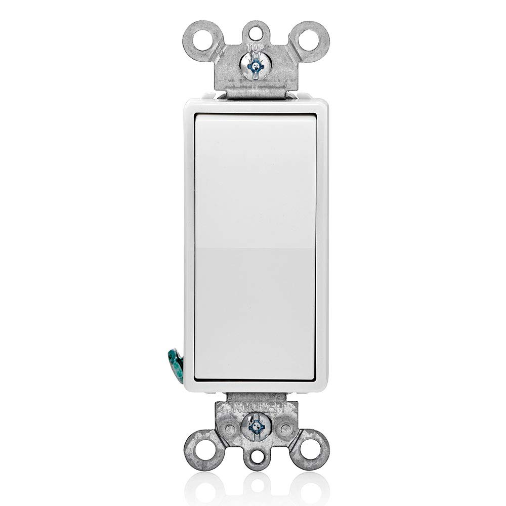White 15A 4-Way Rocker Switch with Steel Strap