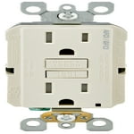 Leviton Dual-Function AFCI/GFCI Outlet, 15 Amp, Self Test, Tamper-Resistant with LED Indicator Light, Protection from Both Electrical Shock and Electrical Fires in One Device, AGTR1-W, White