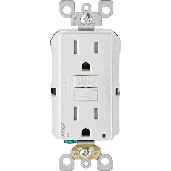 Leviton 116-AGTR1-T 125V 15/20 AMP Light Almond SmartlockPro® Dual Function AFCI & GFCI Receptacle