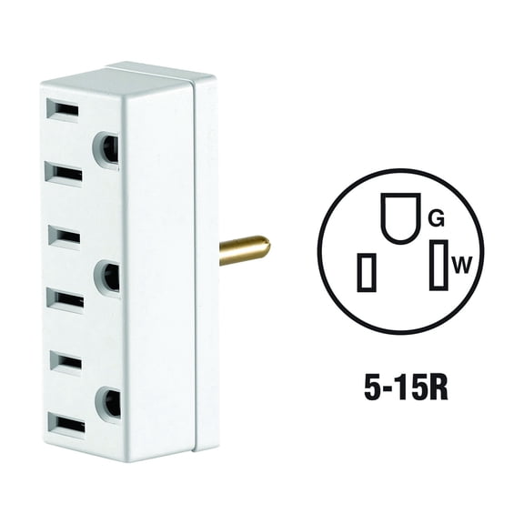 Leviton Triple Outlet Tap - Pack of 5