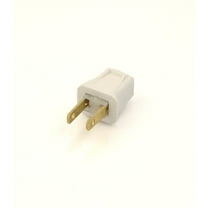 Leviton 123-7 Non-Polarized Easy Wire Plug, 125 V, 10 A, 2 P, 2 W, No Size, White