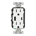 thumbnail image 1 of Leviton  125V Receptacle & USB Charger, 1 of 1