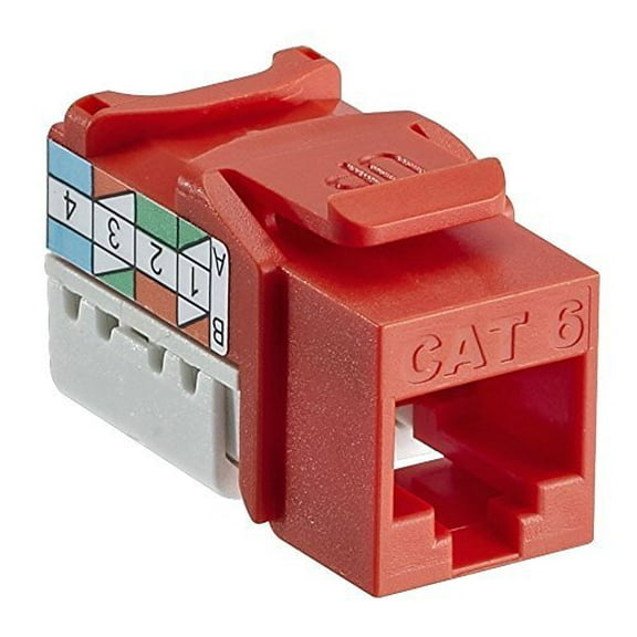 Leviton 127-61110-Ro6 Orange 8-Wire Extreme Cat6 Quickport Jack