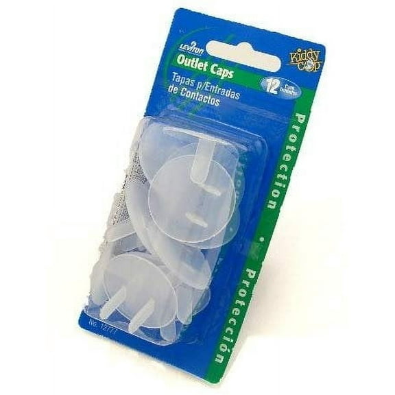 Leviton 12777 C20-000 Electrical Safety Outlet Cap, for Use with Straight Blade Wiring Devices, Plastic, 1 Pack, Clear