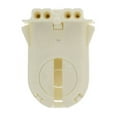thumbnail image 1 of Leviton 13653-WWP Medium Bi-Pin T8 T12 Wide-Wing Snap-In Slide-On Fluorescent Lampholder, 1 of 2