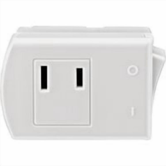 Leviton 1469-W 13 Amp, 125 Volt, Plug-In Switch Tap, Non-Grounding, White