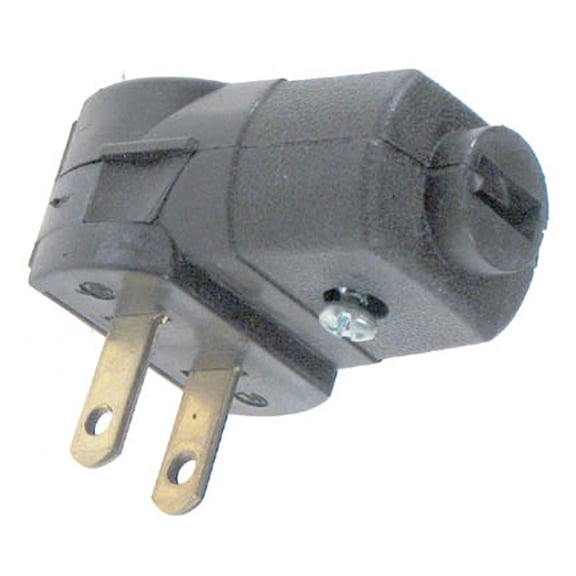 002-101AN - AC PLUG 2POS 15A 125V RA PLASTIC BROWN