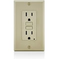 thumbnail image 1 of Leviton SmartlockPro GFCI Outlet GFNT1-I - LED Indicator, 15 Amp, Ivory, 1 of 4