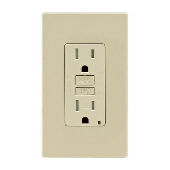 Leviton Smartlockpro Gfci Outlet 15A 125V Ivory Nema 5-15R