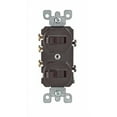 thumbnail image 1 of Leviton 15 amps Single Pole/3 Way Switch Brown 1 pk, 1 of 2