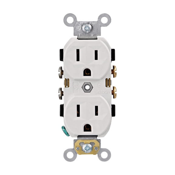 Leviton 15A Commercial Duplex Outlet